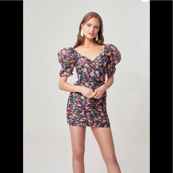 C/MEO Collective Dresses & Skirts - #40 C/MEO Black Garden Floral Mini Dress size M